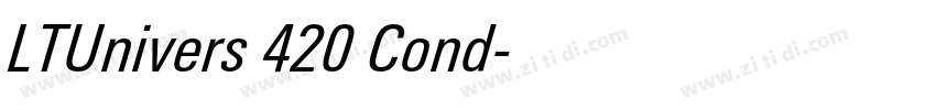 LTUnivers 420 Cond字体转换